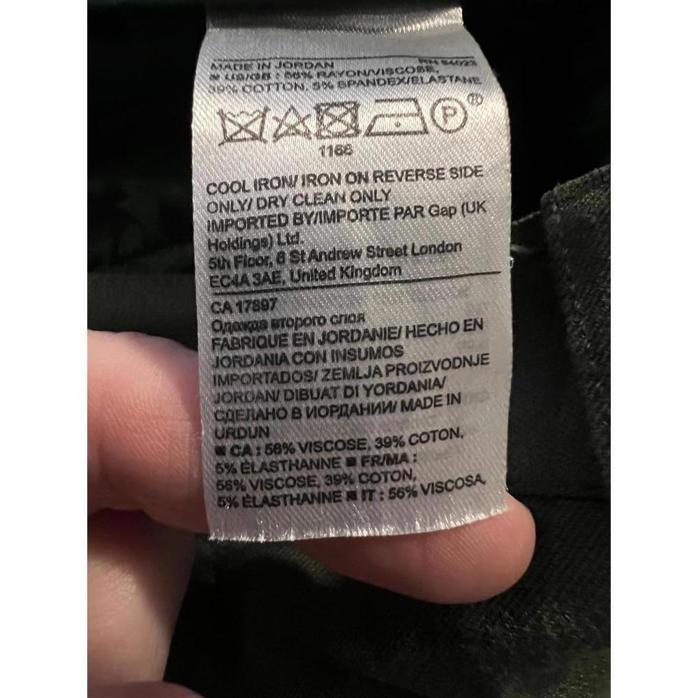 Banana Republic, Sloan Olive Green Women's Pants with Button Detail - Picture 6 of 6